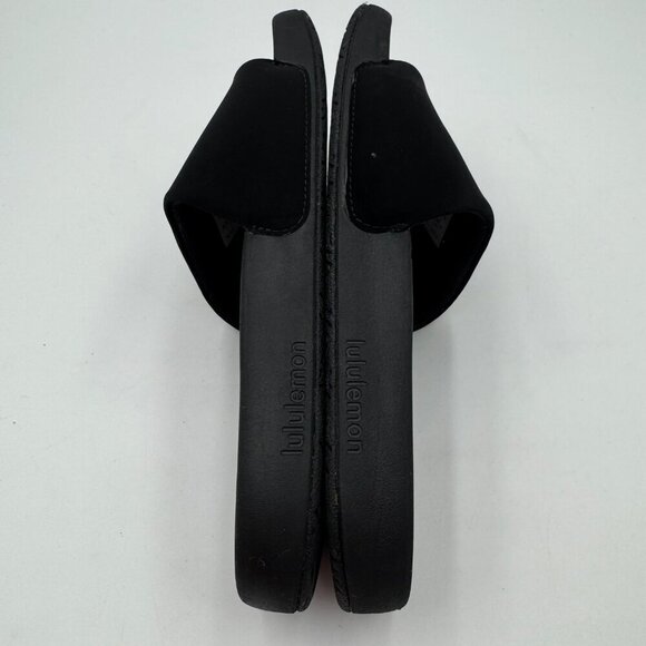 Lululemon Restfeel Womens Size 5 Black Slide Sandals - Picture 4 of 8